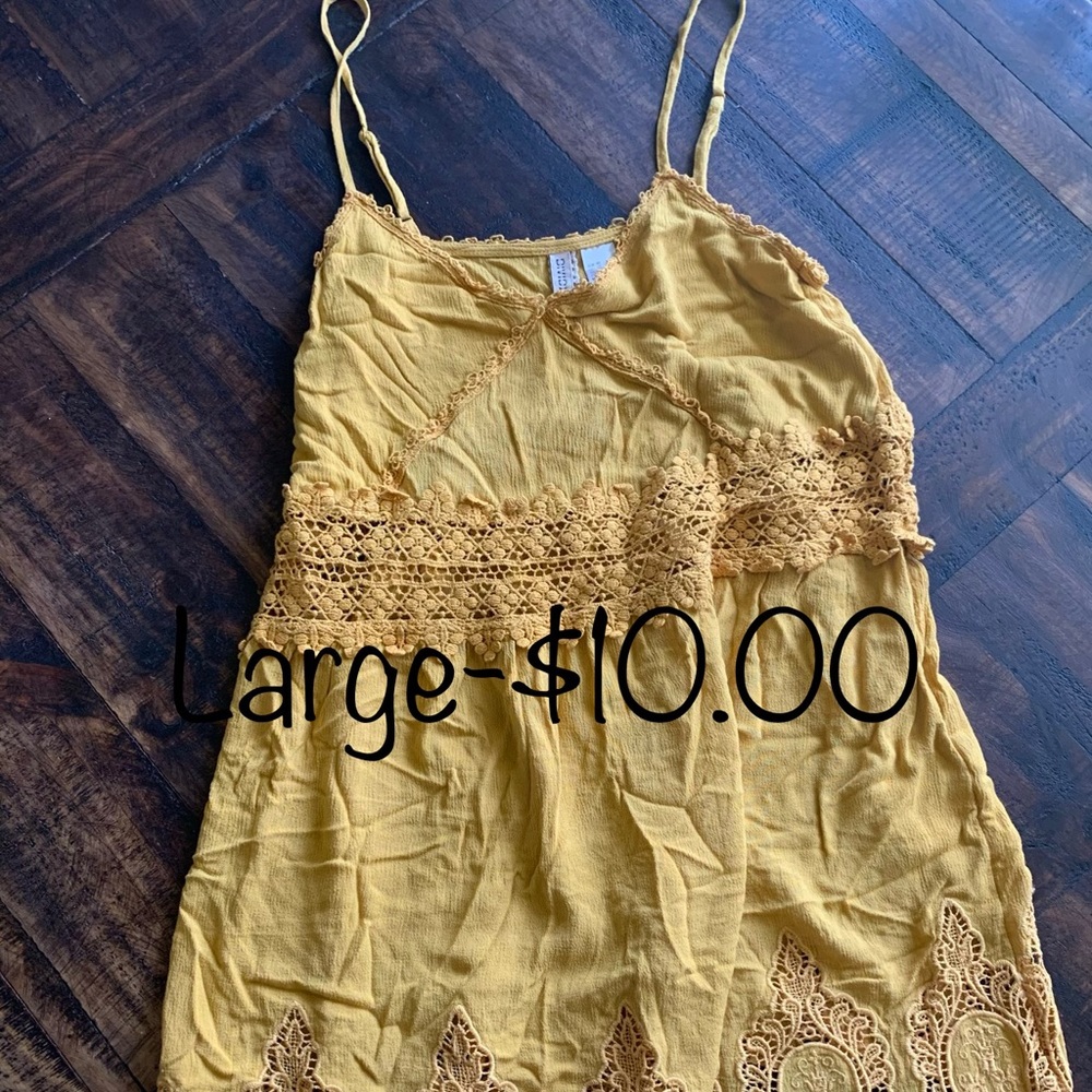 Yellow babydoll dress